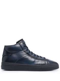 Santoni высокие кеды на шнуровке