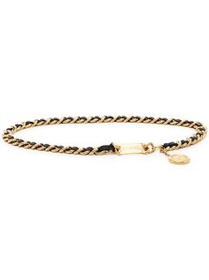 Chanel Pre-Owned позолоченный цепочный ремень 1990-х годов с логотипом