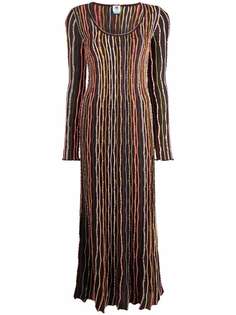 M Missoni платье макси в полоску