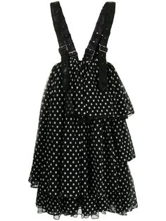 Comme Des Garçons Noir Kei Ninomiya многослойная рубашка в горох