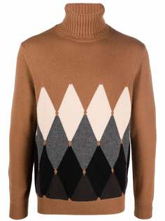 Ballantyne argyle-print cashmere jumper