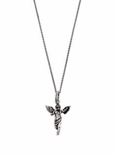 Saint Laurent колье Angel с подвеской