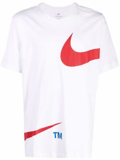 Nike футболка с принтом Swoosh