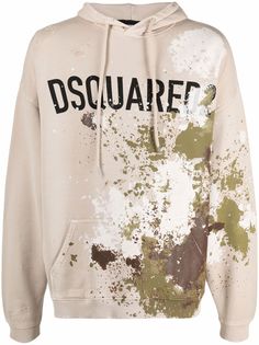 Dsquared2 худи с эффектом разбрызганной краски