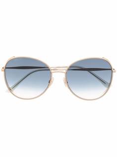 Jimmy Choo Eyewear солнцезащитные очки в оправе кошачий глаз