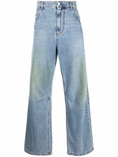 MSGM джинсы свободного кроя с эффектом потертости