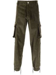 Gcds вельветовые брюки карго из эластичного хлопка
