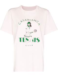 Casablanca футболка с принтом Tennis