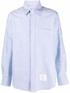 Thom Browne рубашка с вышивкой