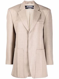Jacquemus блейзер оверсайз с широкими плечами