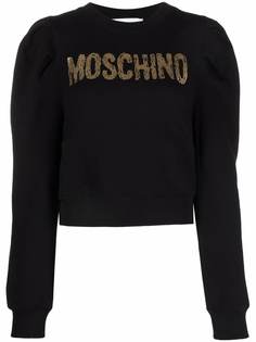 Moschino толстовка с объемными рукавами и логотипом