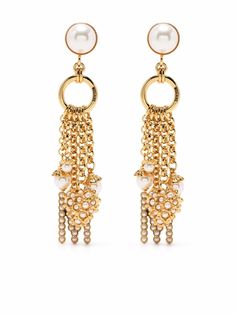 Moschino серьги с подвеской-логотипом