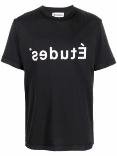 Etudes футболка из органического хлопка с логотипом