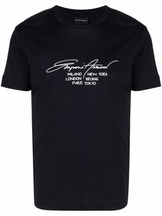 Emporio Armani футболка с графичным принтом