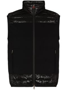 Kiton стеганый жилет со вставками
