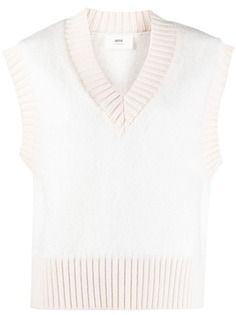 AMI Paris трикотажный топ без рукавов