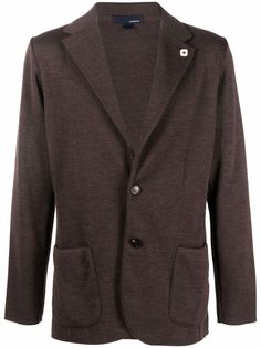 Lardini однобортный пиджак с заостренными лацканами