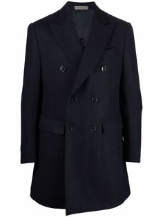 Corneliani шерстяное двубортное пальто