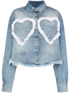 Natasha Zinko heart pocket denim shirt