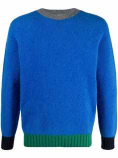 Altea contrast-trim virgin wool jumper