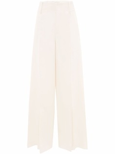 JW Anderson SPLIT HEM WIDE LEG TROUSERS