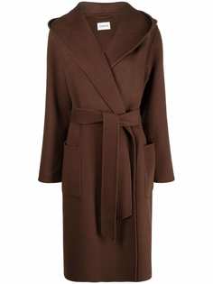 P.A.R.O.S.H. belted wool trench coat