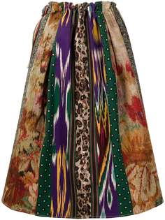 Pierre-Louis Mascia юбка миди с завышенной талией и цветочным принтом