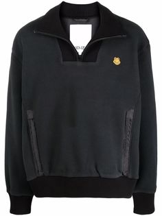 Kenzo logo-embroidered long-sleeve sweatshirt