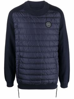 Canada Goose quilted-panel down sweatshirt