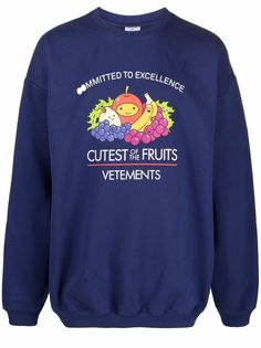 VETEMENTS graphic-print long-sleeve sweatshirt