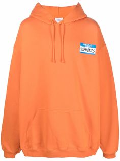VETEMENTS graphic-print long-sleeve hoodie