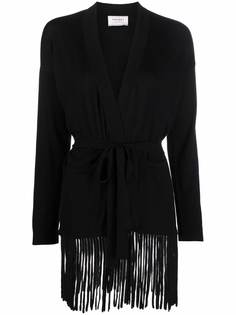 Snobby Sheep tied-waist fringed cardigan
