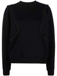 Closed crew-neck embroidered sweatshirt