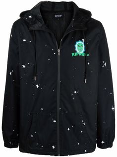Ripndip starry logo-print lightweight jacket