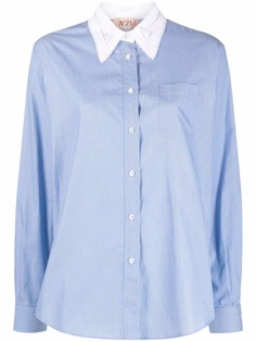 Nº21 pinstripe-pattern long-sleeve shirt