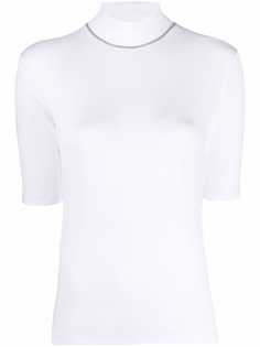 Fabiana Filippi roll-neck knitted top