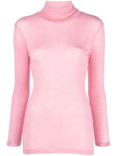 Closed fitted roll-neck top
