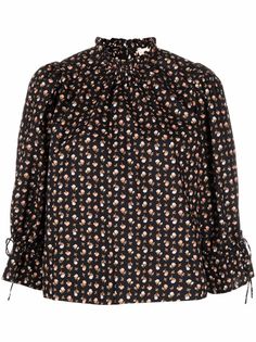 byTiMo floral-print three-quarter blouse