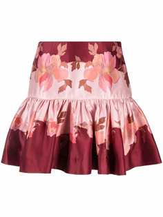 ZIMMERMANN floral-print pleated skirt