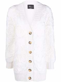 Blumarine кардиган с цветочной аппликацией