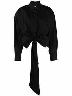 Alexandre Vauthier укороченная рубашка с завязками