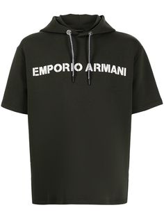 Emporio Armani худи с короткими рукавами и логотипом