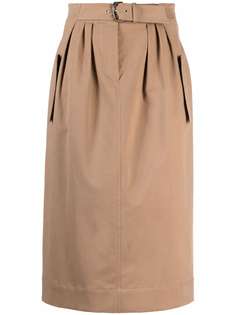 Alberta Ferretti юбка с завышенной талией и поясом