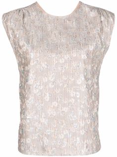 Forte Forte жаккардовая блузка с эффектом металлик