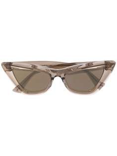 Bottega Veneta Eyewear солнцезащитные очки в оправе кошачий глаз