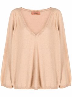 Missoni кашемировый джемпер с глубоким V-образным вырезом