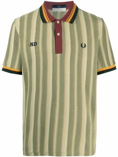 FRED PERRY полосатая рубашка поло с логотипом