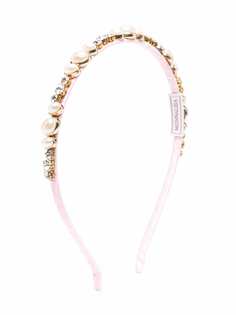 Monnalisa ободок с декоративным жемчугом