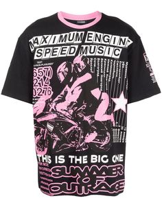 Pleasures футболка Speed Music с короткими рукавами