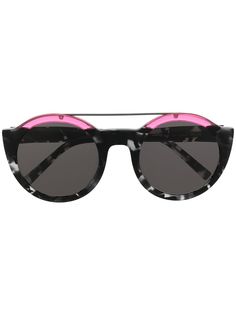 DKNY солнцезащитные очки-авиаторы черепаховой расцветки